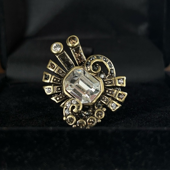 Heidi DausFrench Kiss Gold Tone Ring